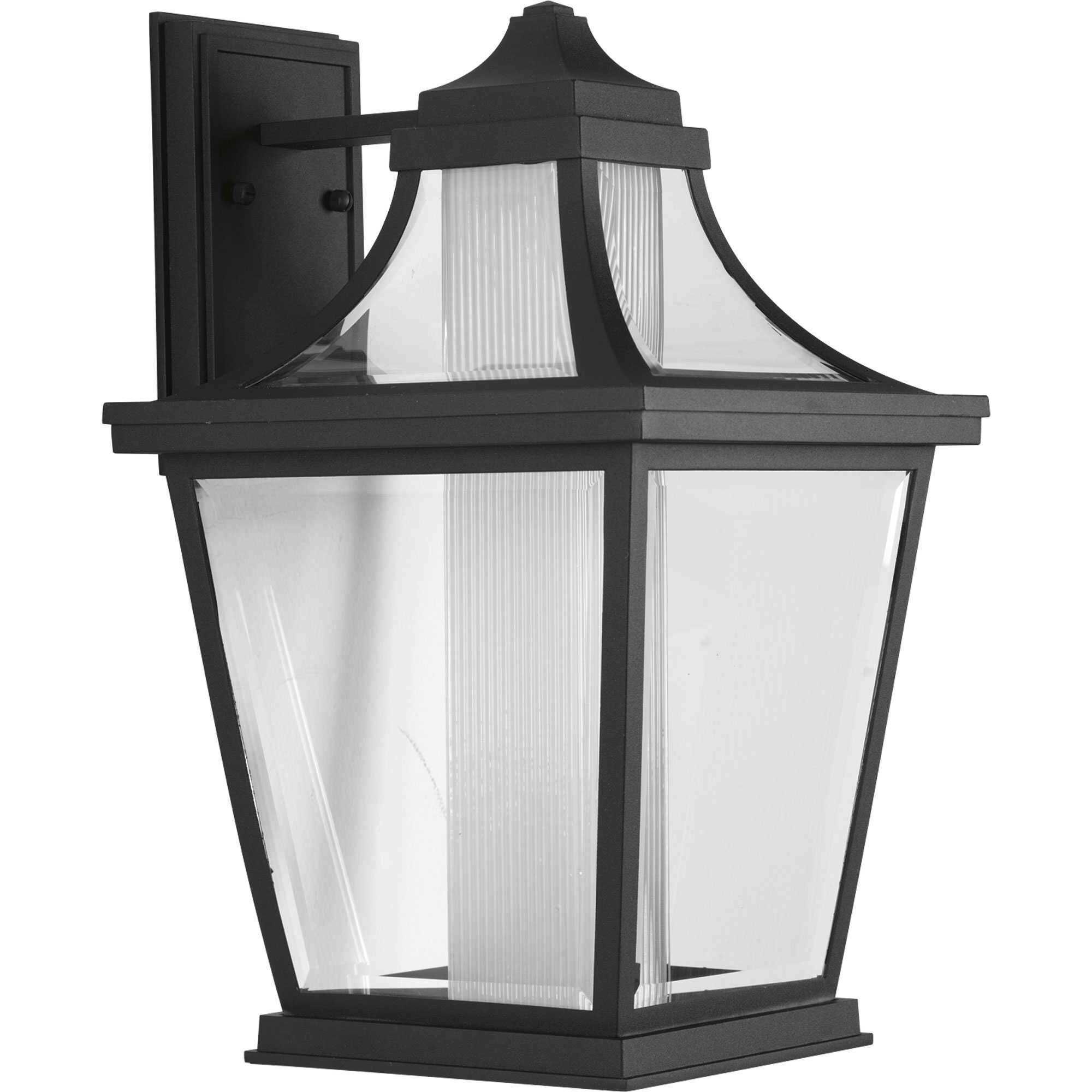 Endorse LED LED 18 inch Textured Black Outdoor Wall Lantern, Large, Progress LED